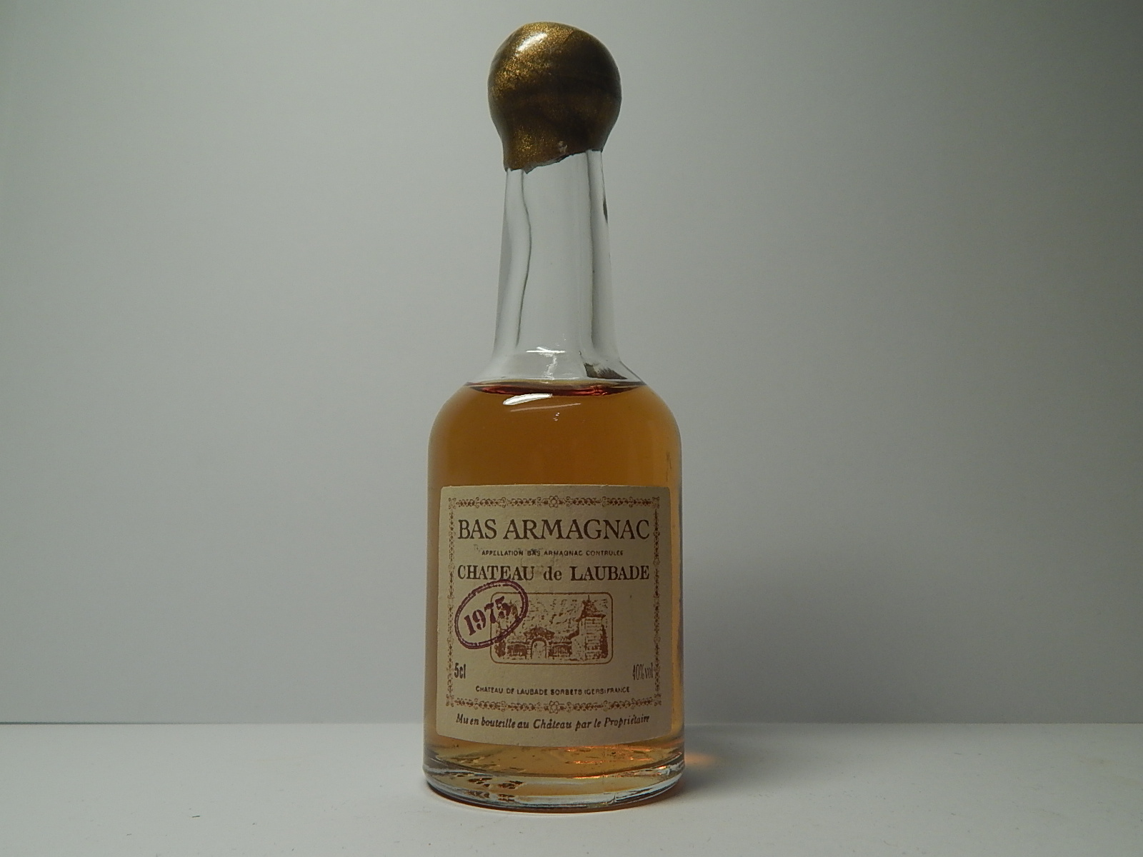 CHATEAU de LAUBADE 1975 Bas Armagnac